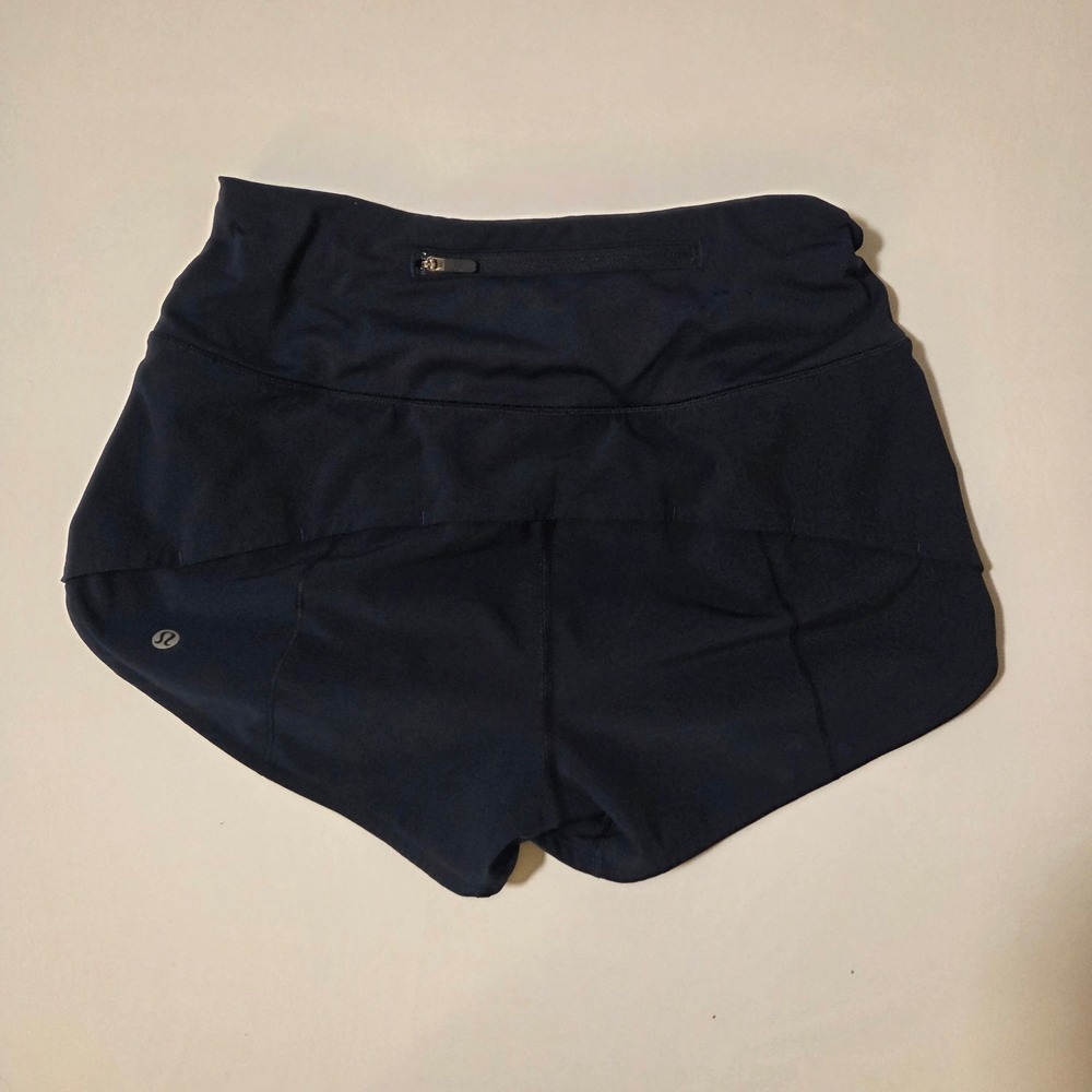 Lululemon Speed Up Short Long 4" Updated Fit True Navy Running Shorts W7AYMT 4 - Picture 2 of 12